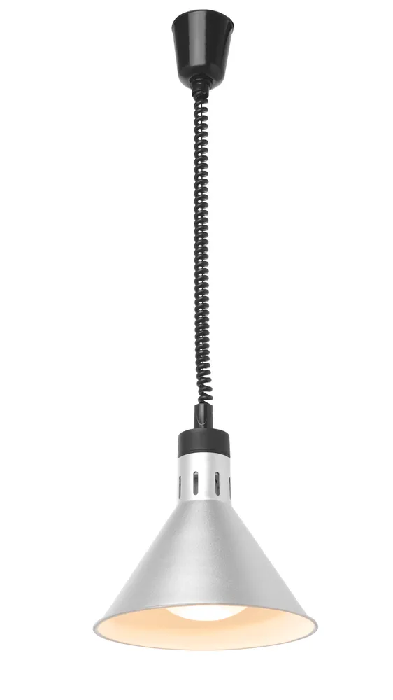 Lampe chauffante conique réglable, HENDI, Noir, 230V/250W, ⌀275x(H)250mm