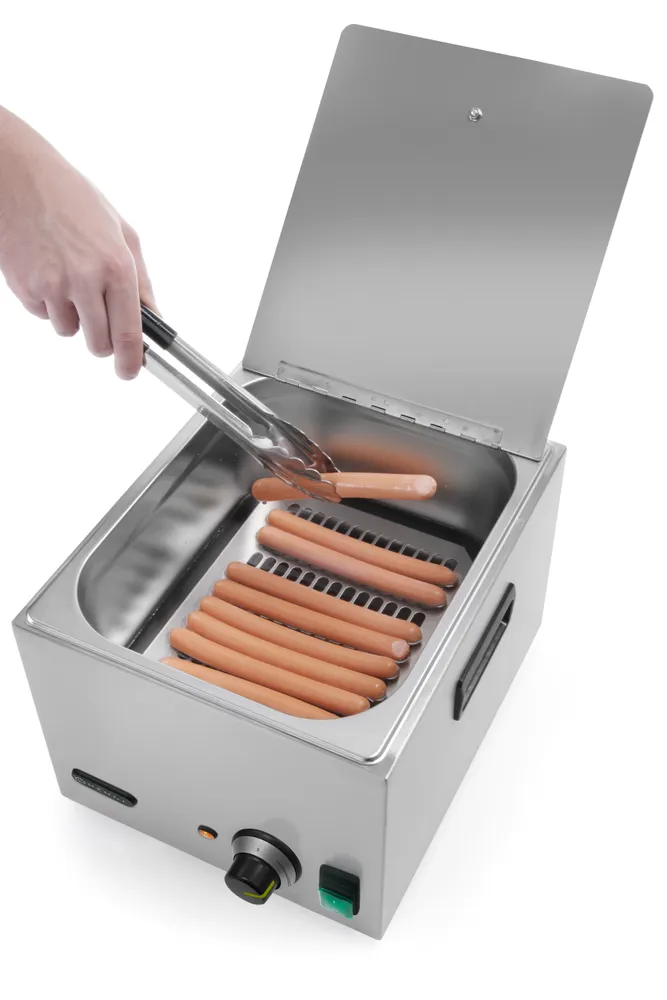 Chauffe-saucisses 10 litres, HENDI, Kitchen Line, 10L, 230V/1000W, 405x290x(H)254mm