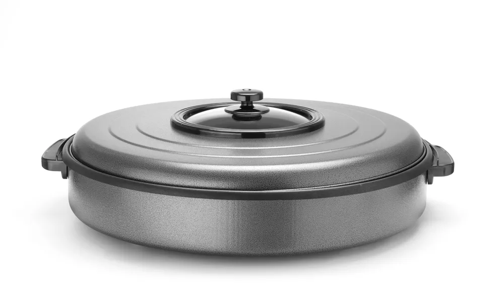 Fait-tout électrique, HENDI, casserole intérieure 400x50mm, 230V/1400W, ⌀400x(H)190mm