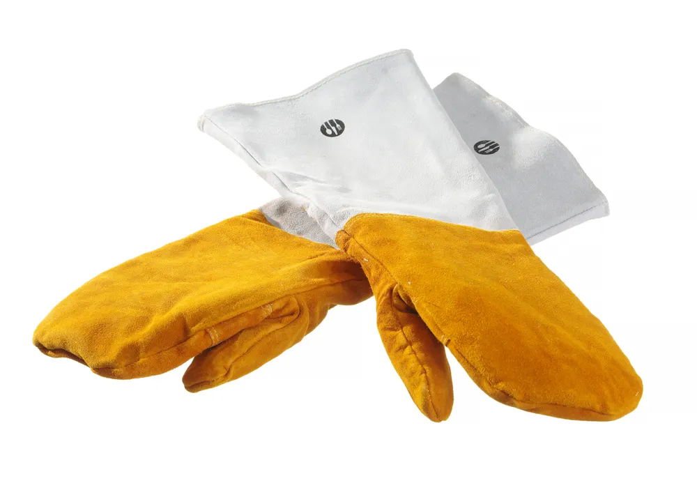 Moufles barbecue en cuir résistant à la chaleur - 2 pièces HENDI 556658