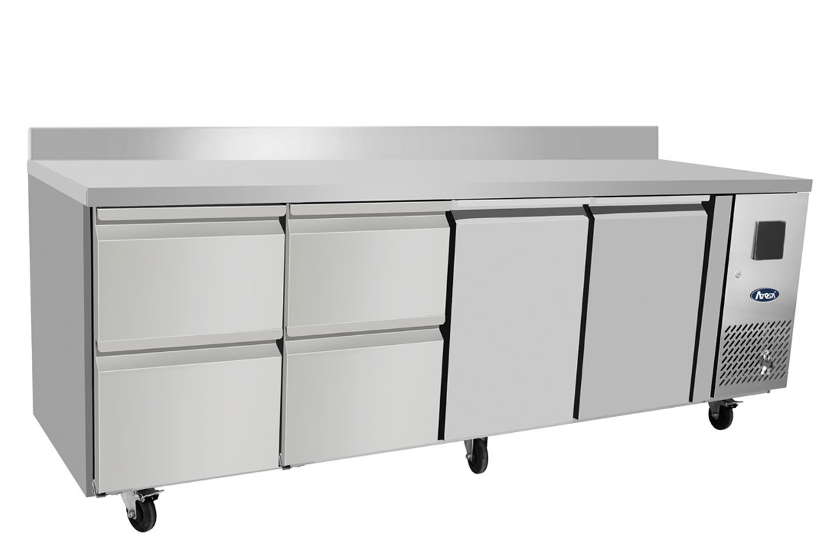 TABLE POSITIVE 8 TIROIRS DIM 2230x700x940 ATOSA EPF3443GR-SB