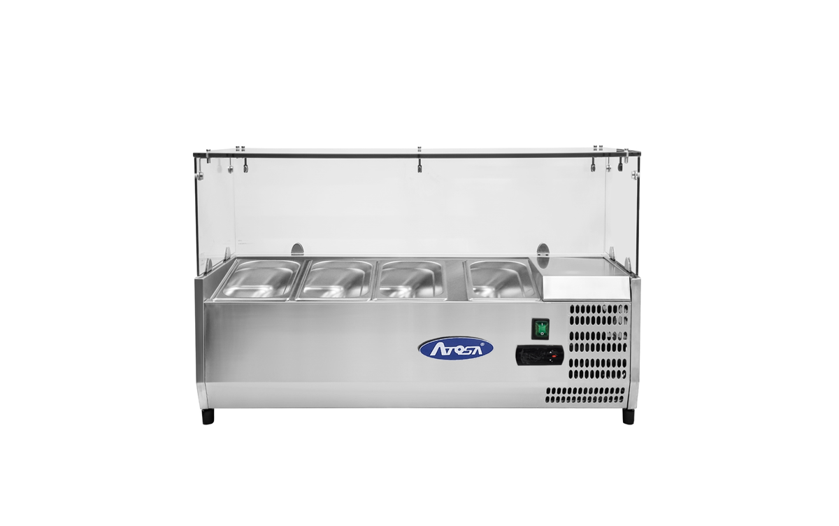 Saladettes à poserVRX1200/380 VITRE  DIM 1200x395x460 ATOSA ESL3881GR-V