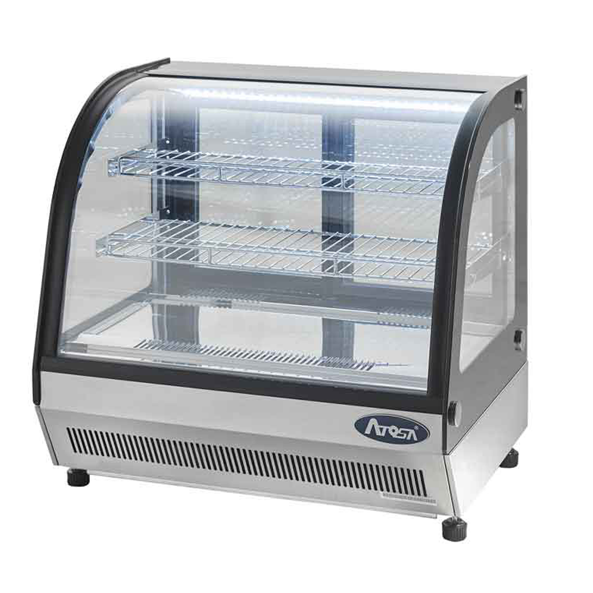 VITRINE A POSER BOMBÉE 130 L DIM 900x560x670 ATOSA WTY130L