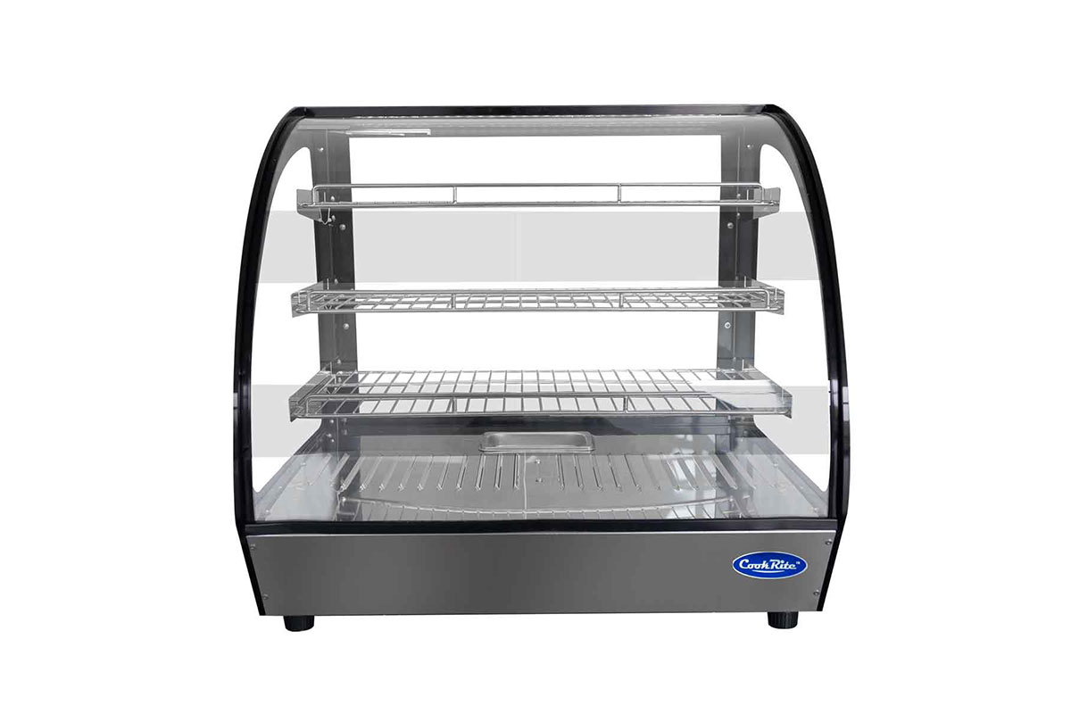 VITRINE BOMBEE CHAUFFANTE 160L DIM 900x580x678 ATOSA WHY160L-B