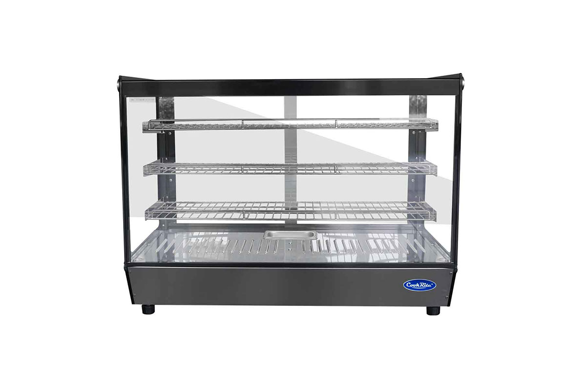 VITRINE DROITE CHAUFFANTE 200L DIM 900x570x678 ATOSA WHF200L-B