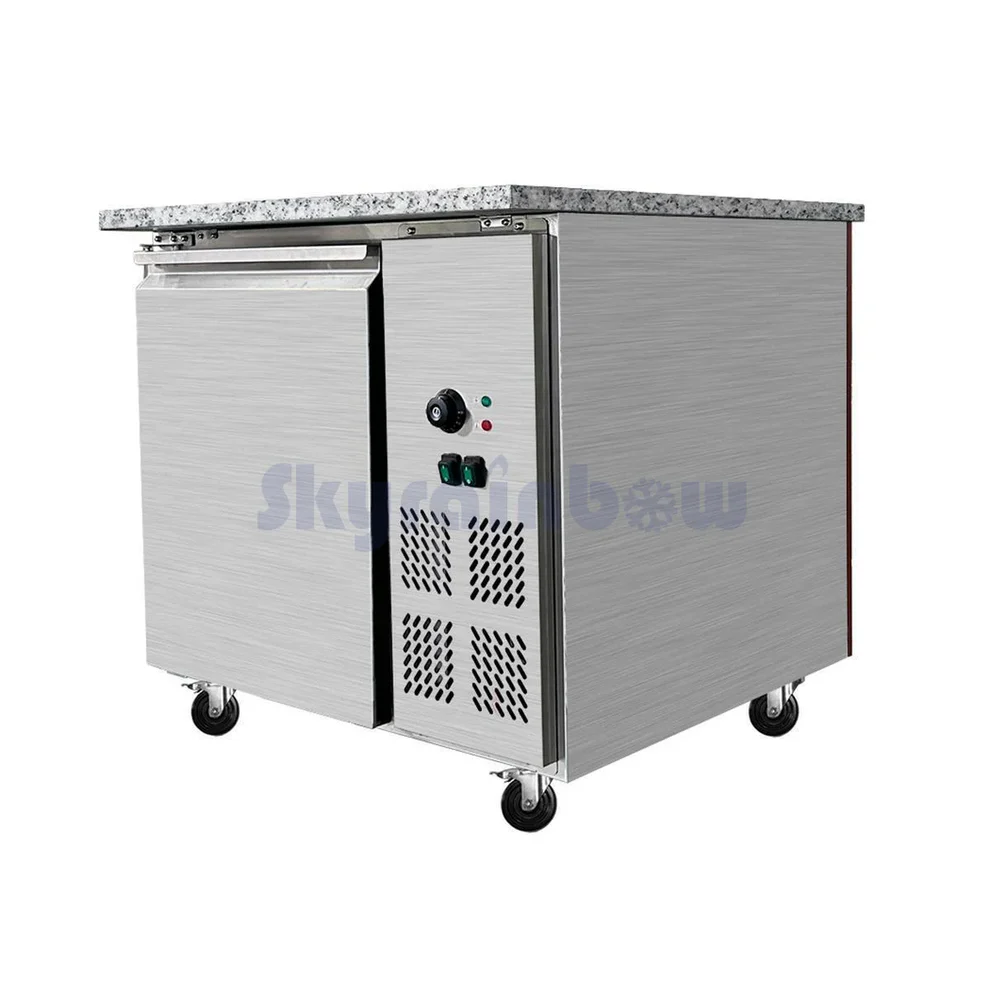 SNACKLine Bain marie boisé - GN1/1 x 2 - 1 porte - 830x820x1350mm SKYRAINBOW-THBM88