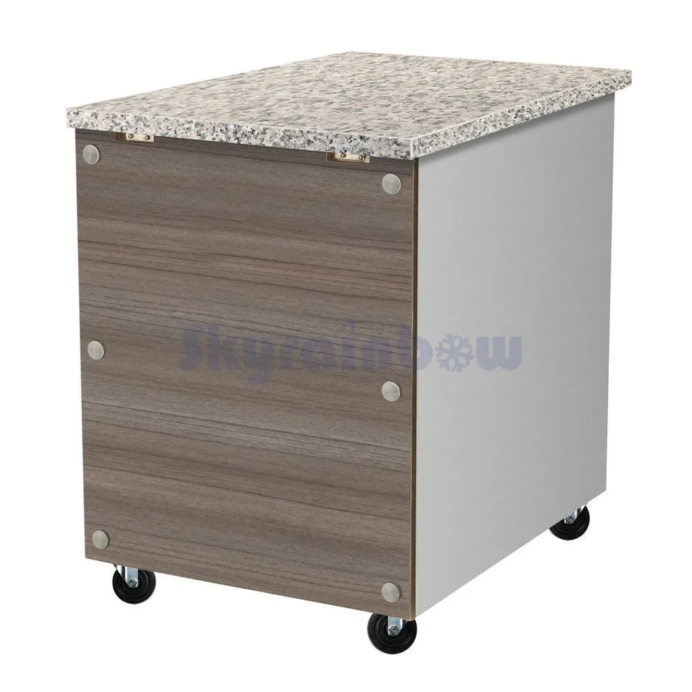 Caisse Boisée avec grainit et tiroir - 800x820x855mm SKYRAINBOW-THKT88