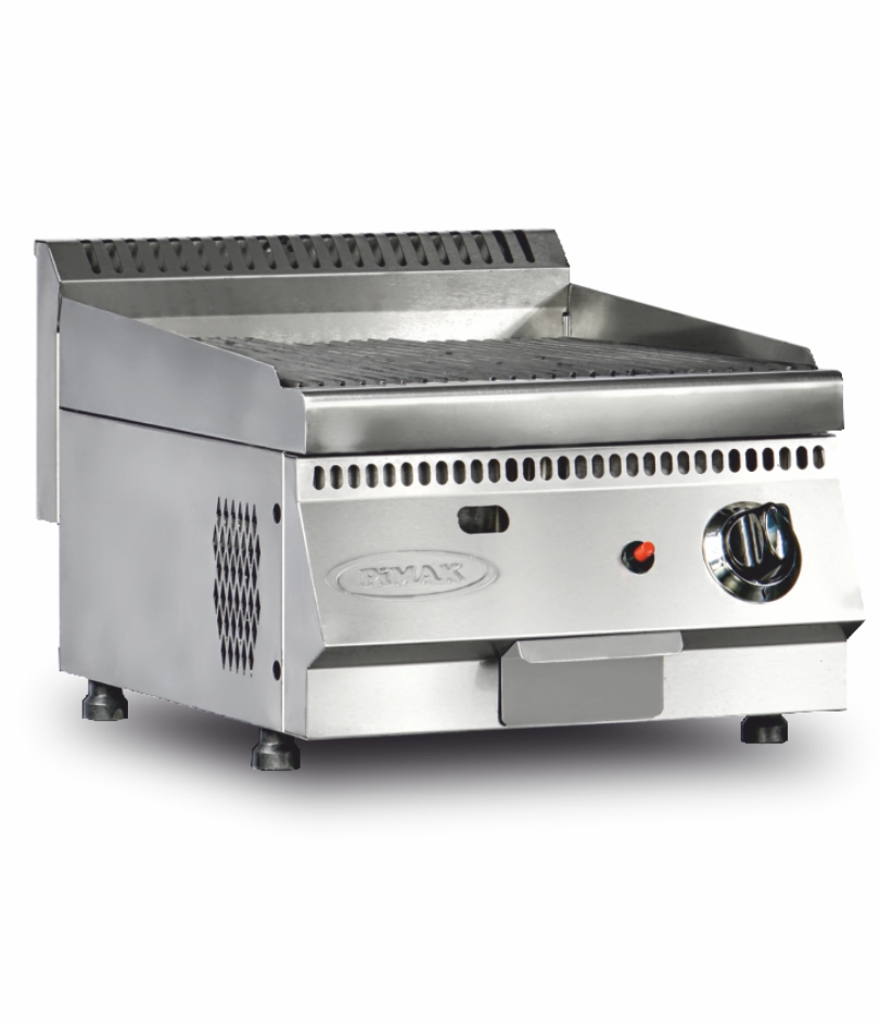 Grill à pierre de lave 60cm à GAZ à poser  - PIMAK - LTI/7OS-M170-2