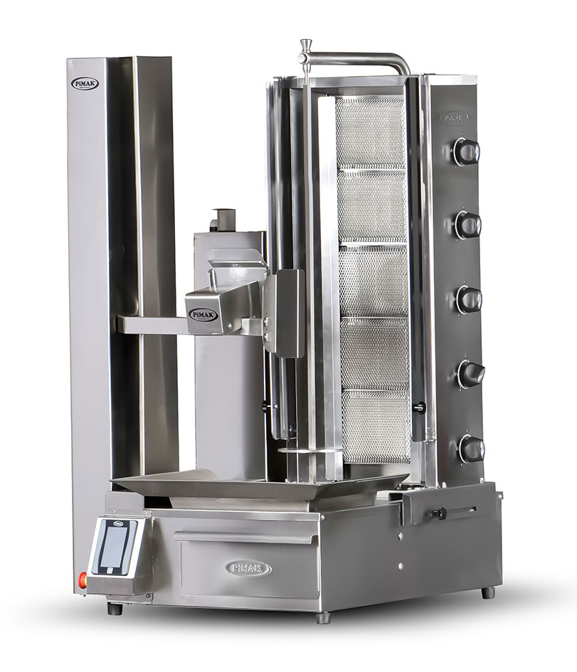 Robot Kebab automatique à GAZ 5 + 5 feux V - PIMAK -  PDR150-G