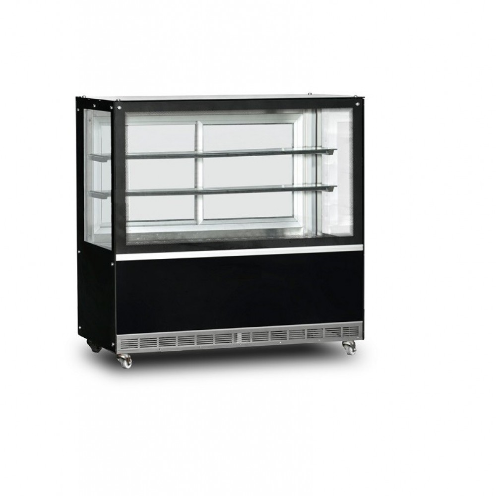 Vitrine droite d’exposition chauffantes sur roulettes 160cm - DAMPAK -  22P0F6D-SC