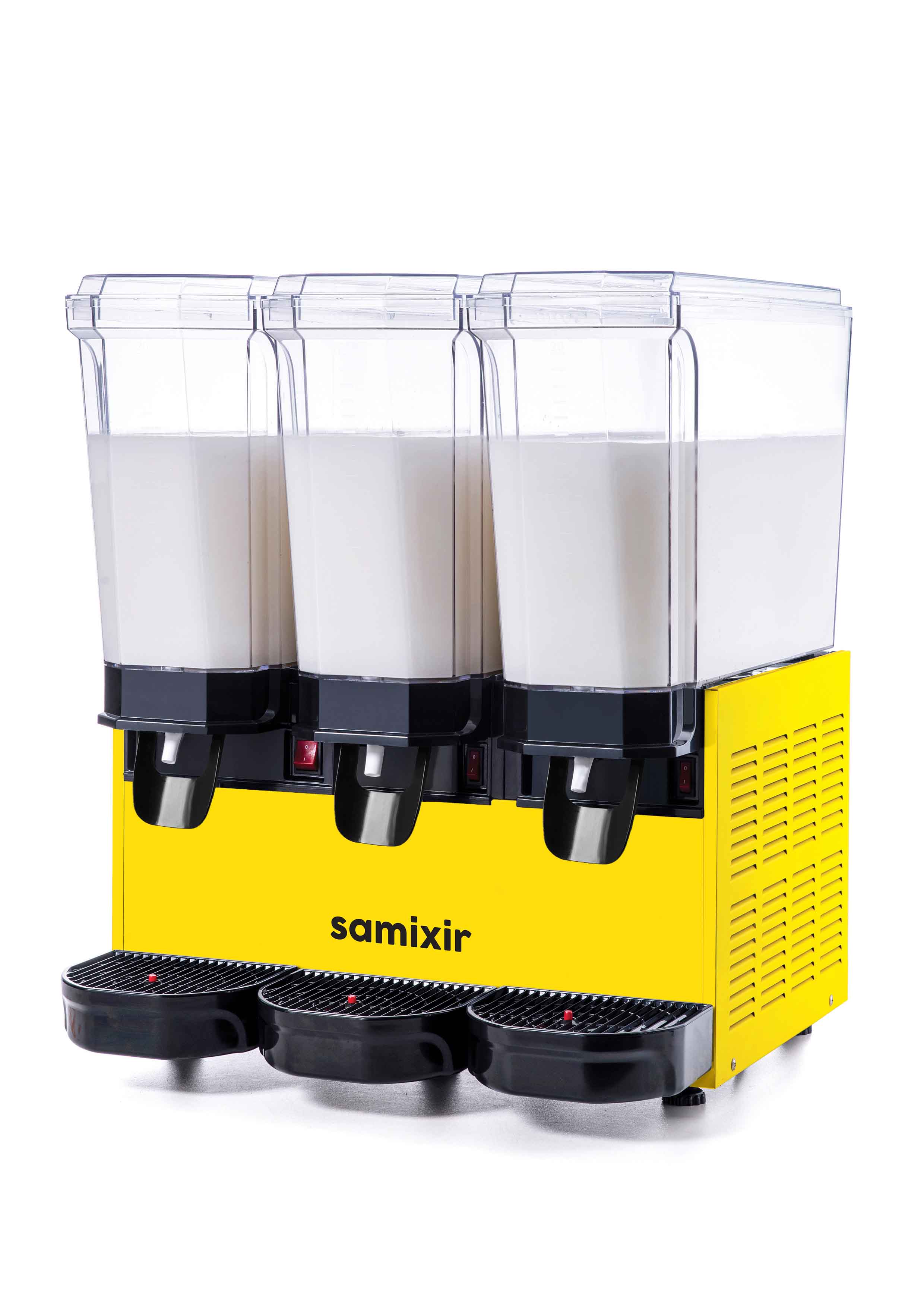 Mélangeur de boissons professionnel mono cuve jaune 3 x 20 l Samixir - 60.MMMY