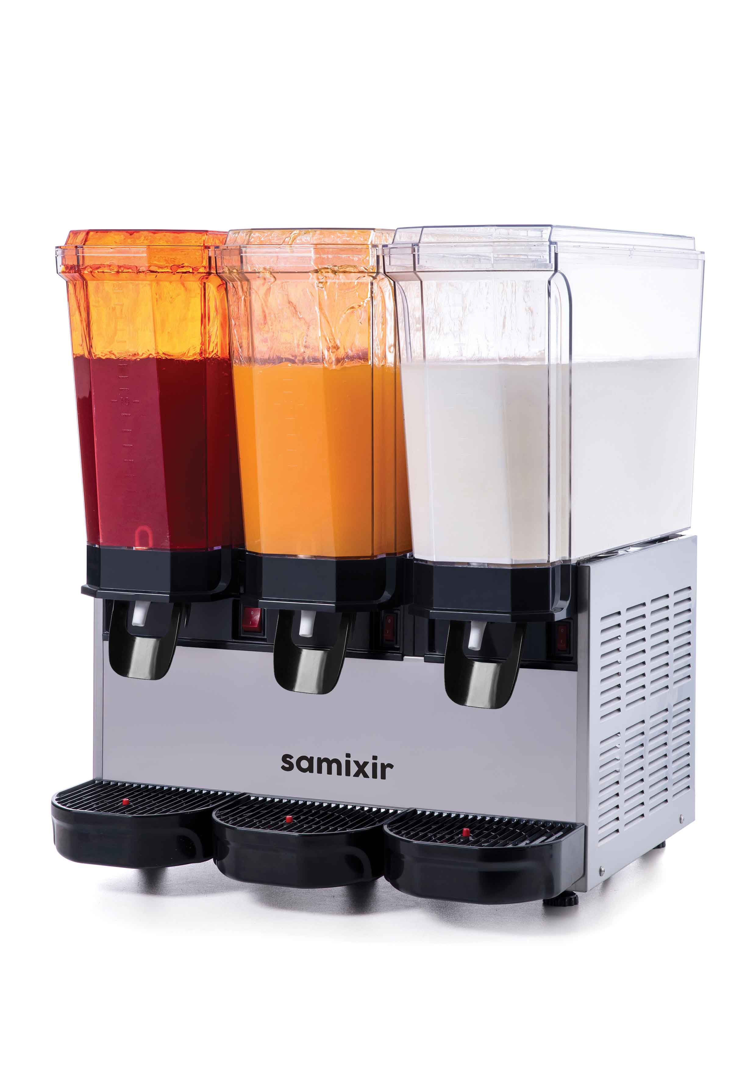 Mélangeur de boissons professionnel mono cuve inox 3 x 20 l Samixir - 60.SSMI