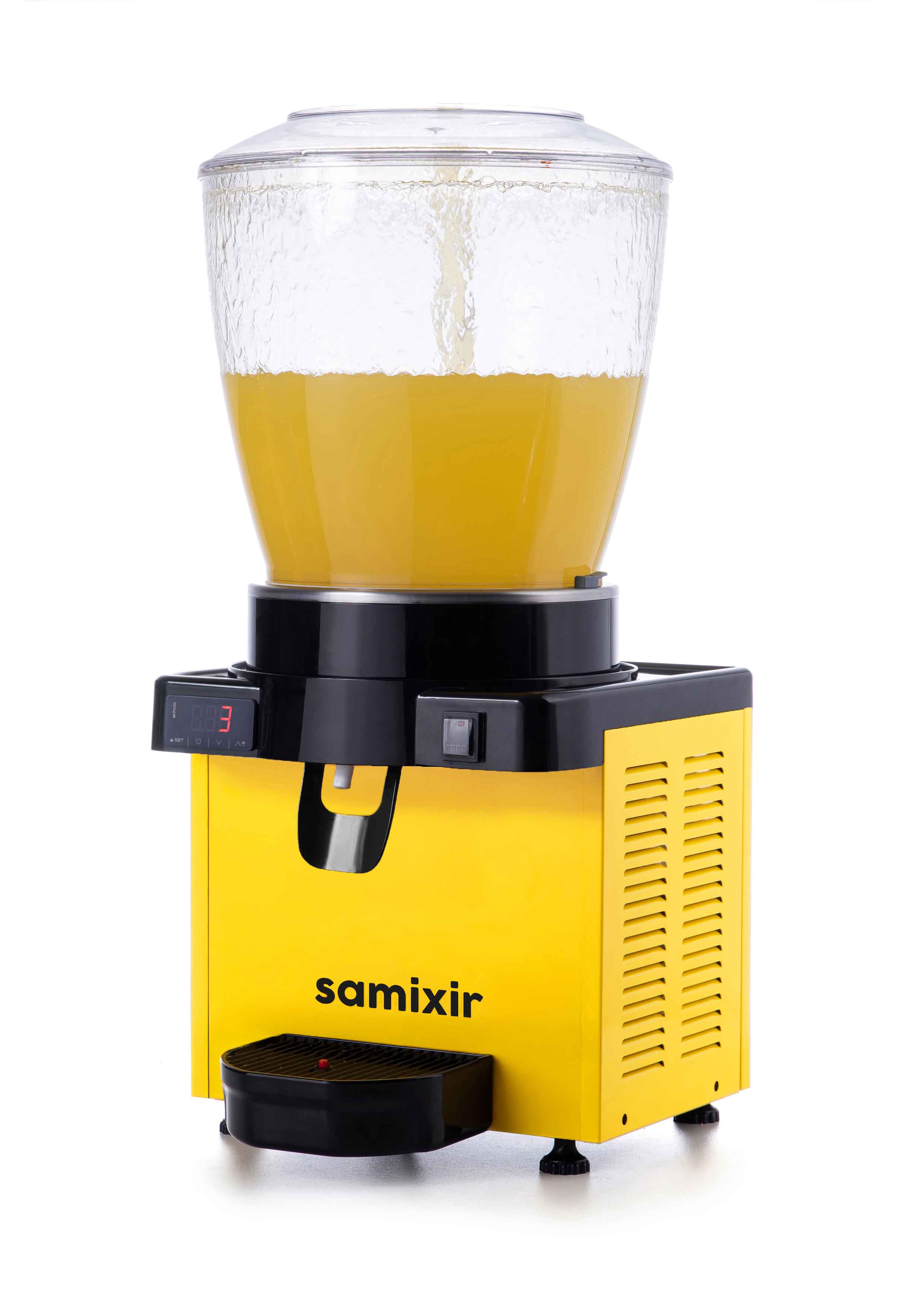 Distributeur de boissons froides mono cuve jaune Samixir - S22.DY