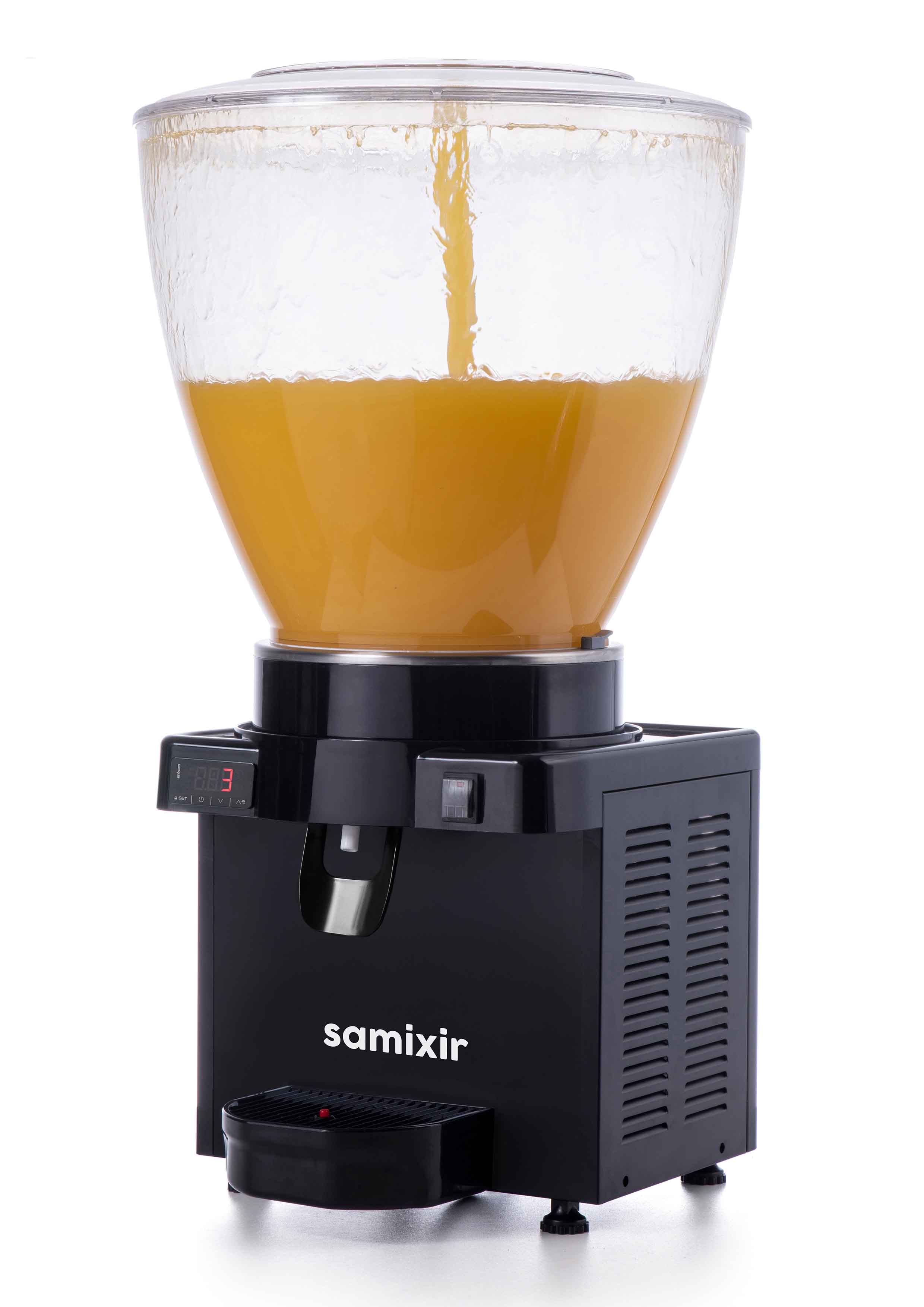 Distributeur de boissons froides mono cuve noir Samixir - S40.DB