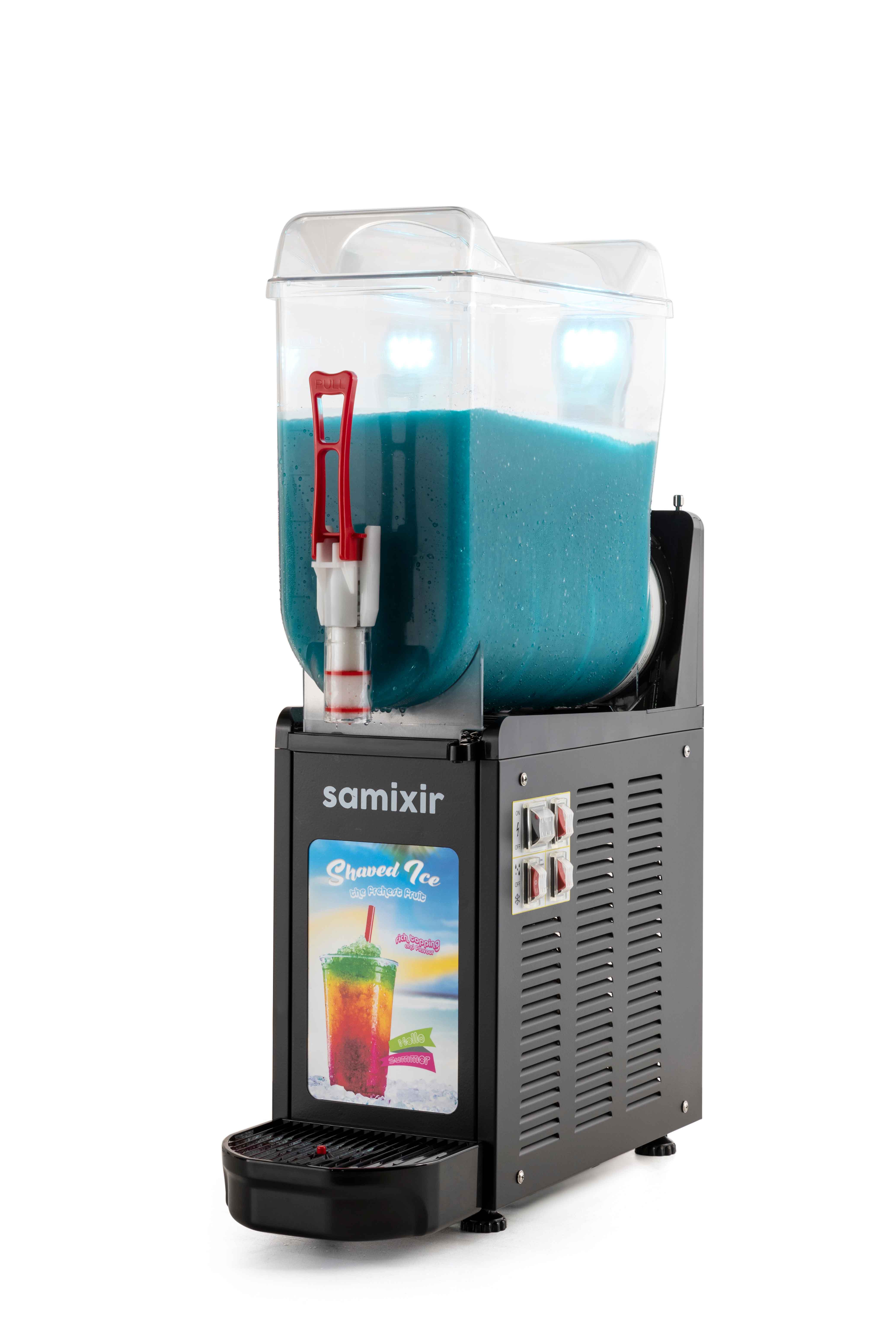 Machine à granita professionnelle mono cuve noir 12 l Samixir - SLUSH12.BA