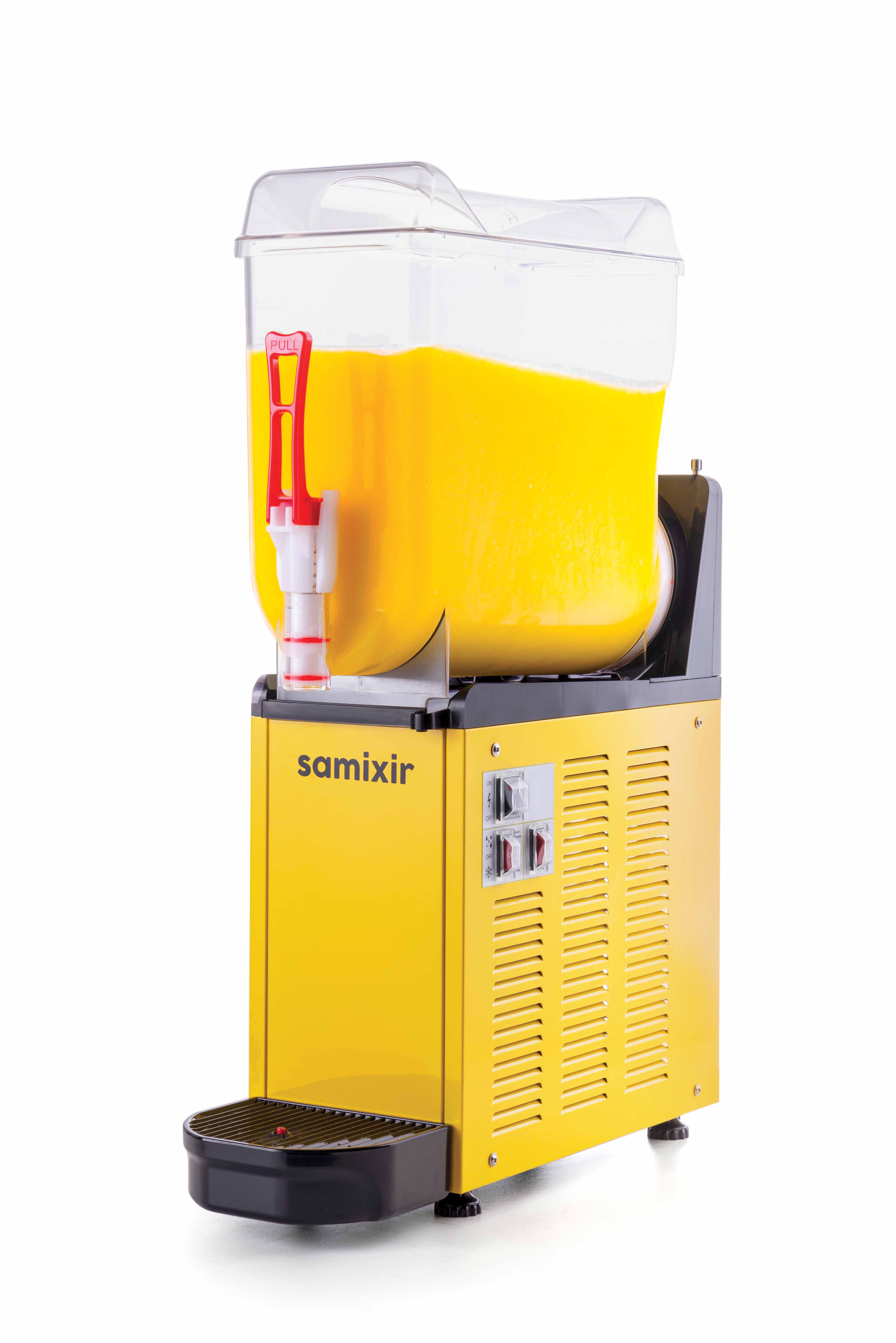 Machine à granita professionnelle mono cuve jaune 12 l Samixir - SLUSH12.Y