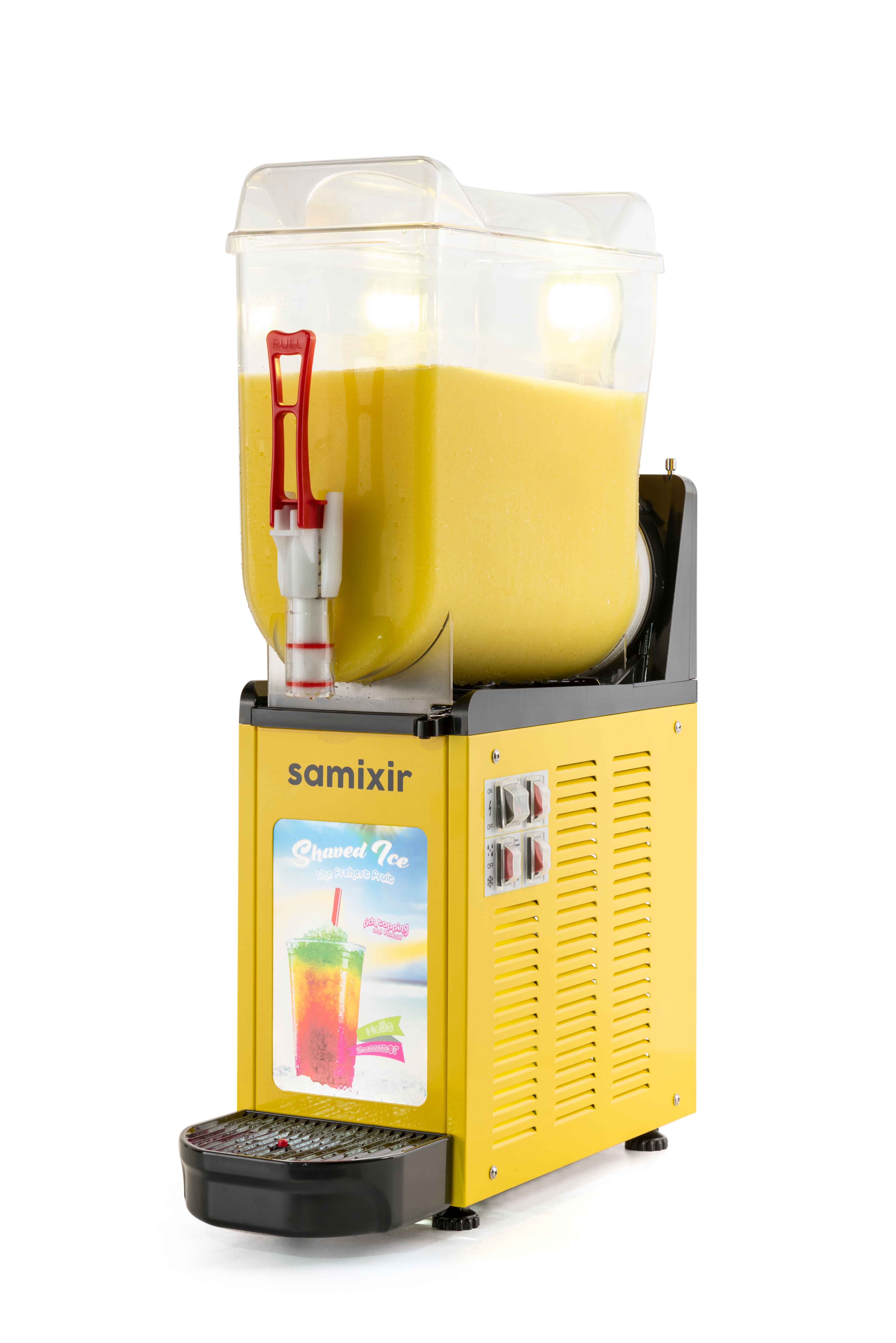 Machine à granita professionnelle mono cuve jaune 12 l Samixir - SLUSH12.YA