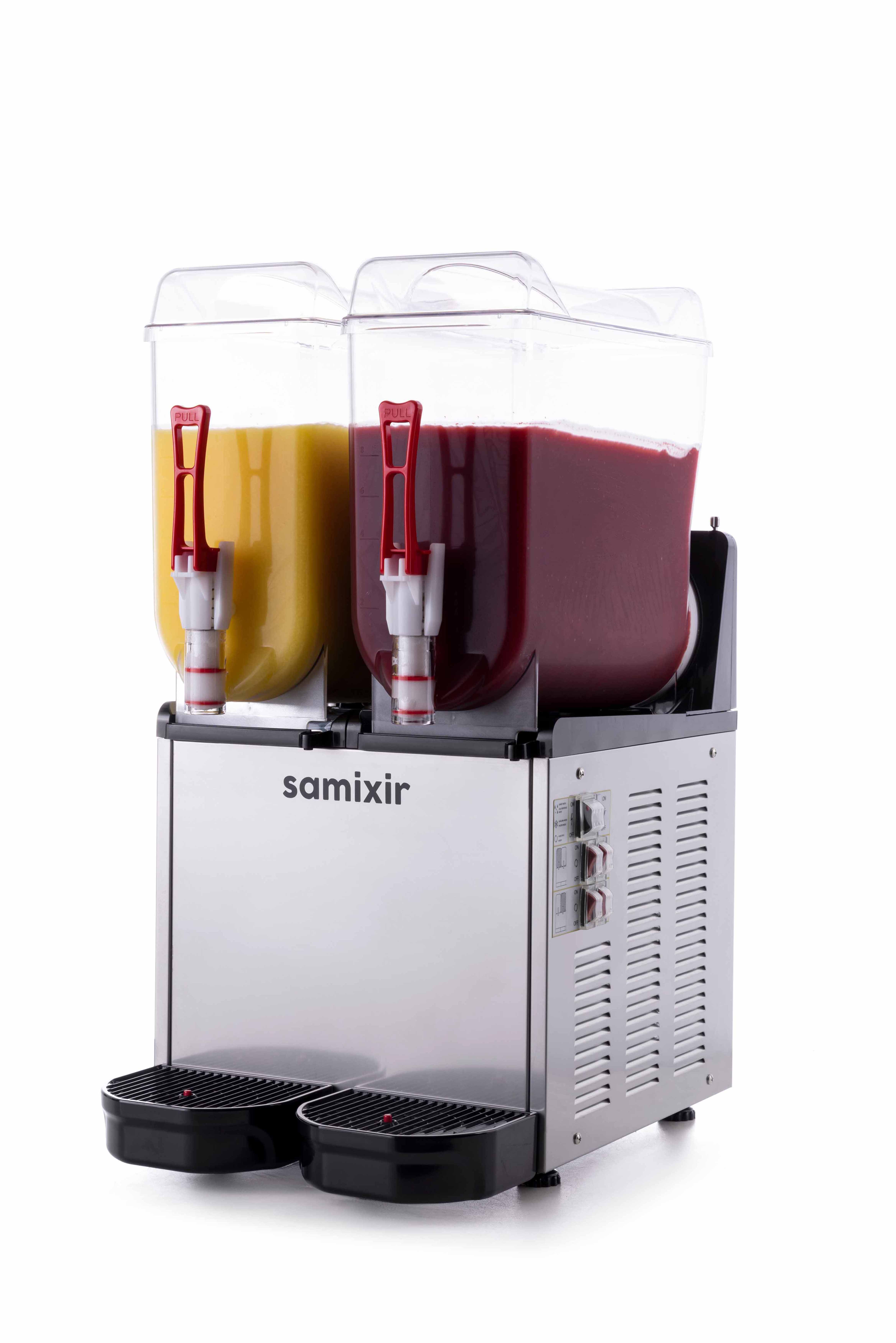 Machine à granita professionnelle double cuve inox 2 x 12 l Samixir - SLUSH24.I