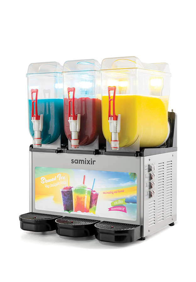 Machine à granita professionnelle triple cuve inox 3 x 12 l Samixir - SLUSH36.IA
