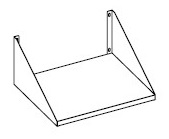 ÉTAGÈRE POUR MICRO-ONDE POUR 7455.1660 COMBISTEEL 7452.1100