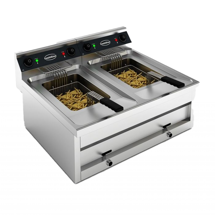 FRITEUSE POSABLE ÉLECTRIQUE 2X12L 2X6KW COMBISTEEL 7455.0940