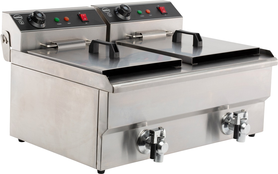 FRITEUSE POSABLE ELECTRIQUE 2X8 L COMBISTEEL 7455.1005