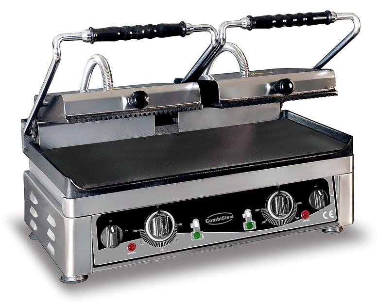 GRILLE DE CONTACT PANINI DOUBLE LISSE/RAINURÉ COMBISTEEL 7491.0030