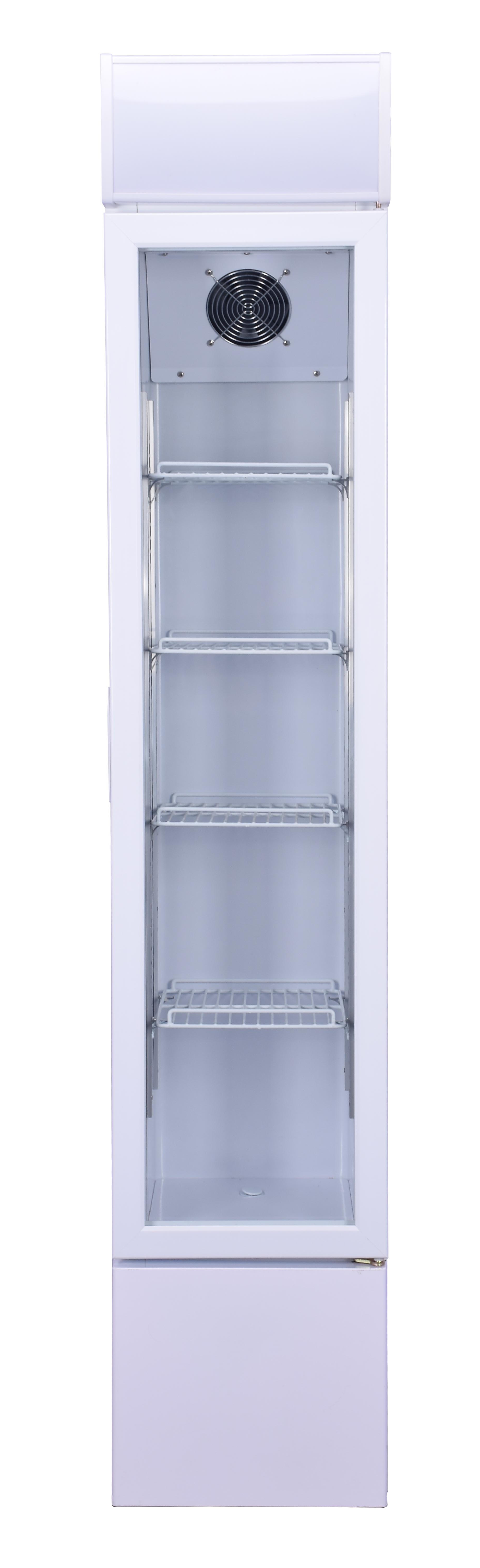 RÉFRIGÉRATEUR PORTE EN VERRE ÉTROIT COMBISTEEL 7455.1385