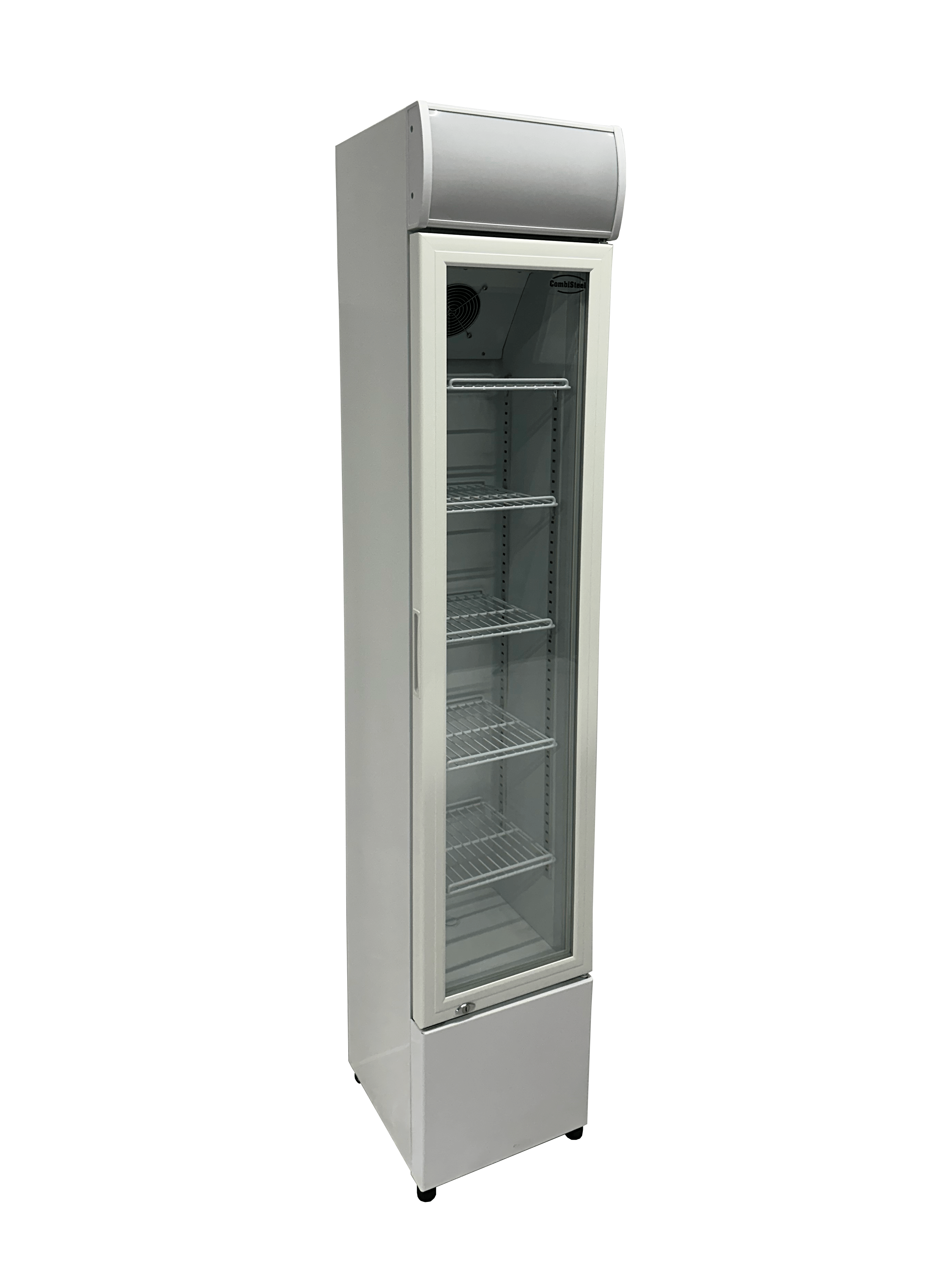 RÉFRIGÉRATEUR PORTE EN VERRE ÉTROIT COMBISTEEL 7455.1385