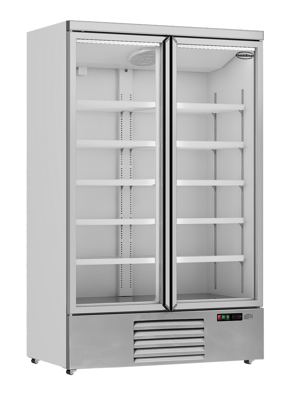 RÉFRIGÉRATEUR 2 PORTES EN VERRE JDE-1000R COMBISTEEL 7455.2200
