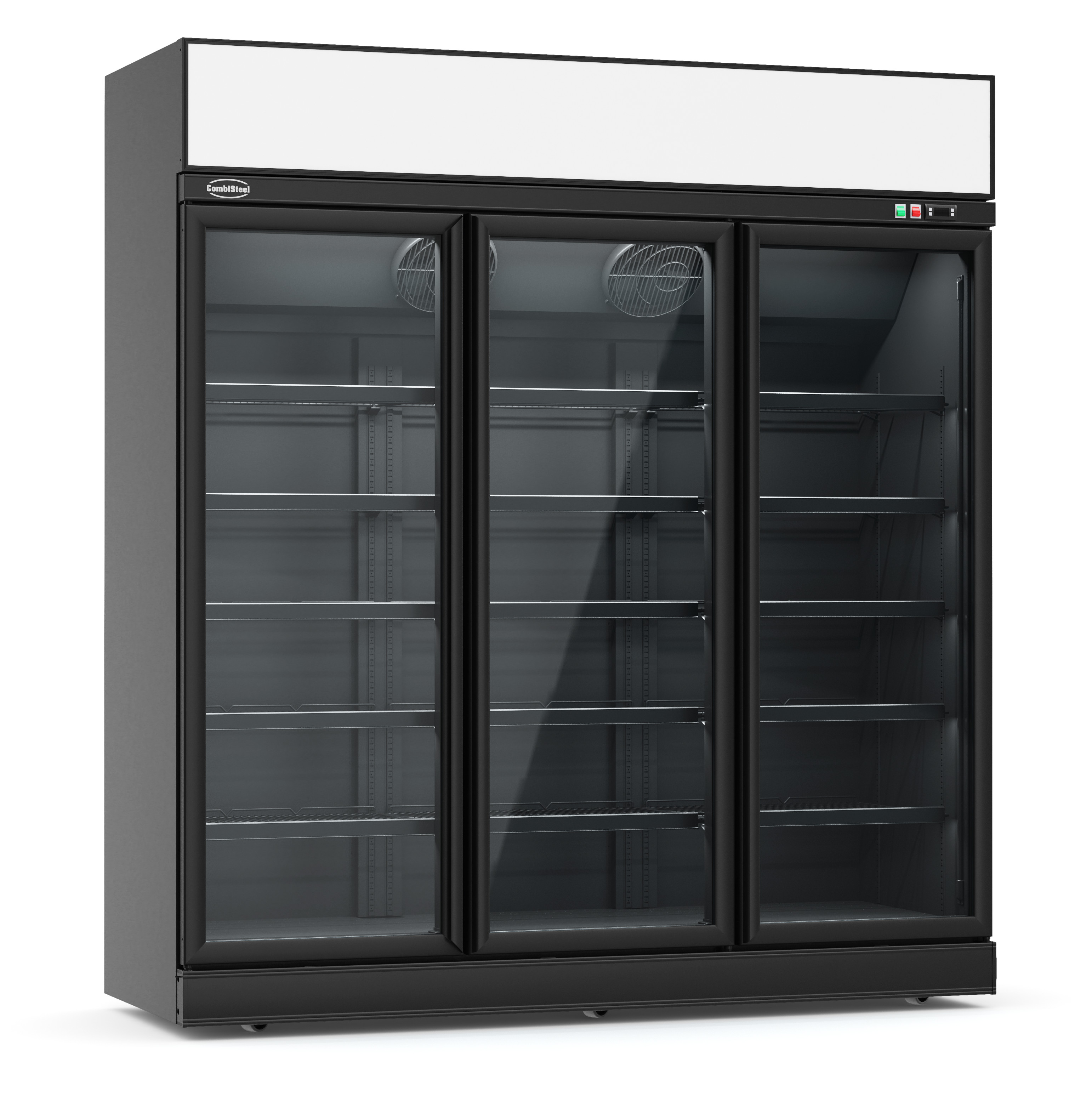 RÉFRIGÉRATEUR 3 PORTES EN VERRE NOIR INS-1530R BL COMBISTEEL 7455.2415