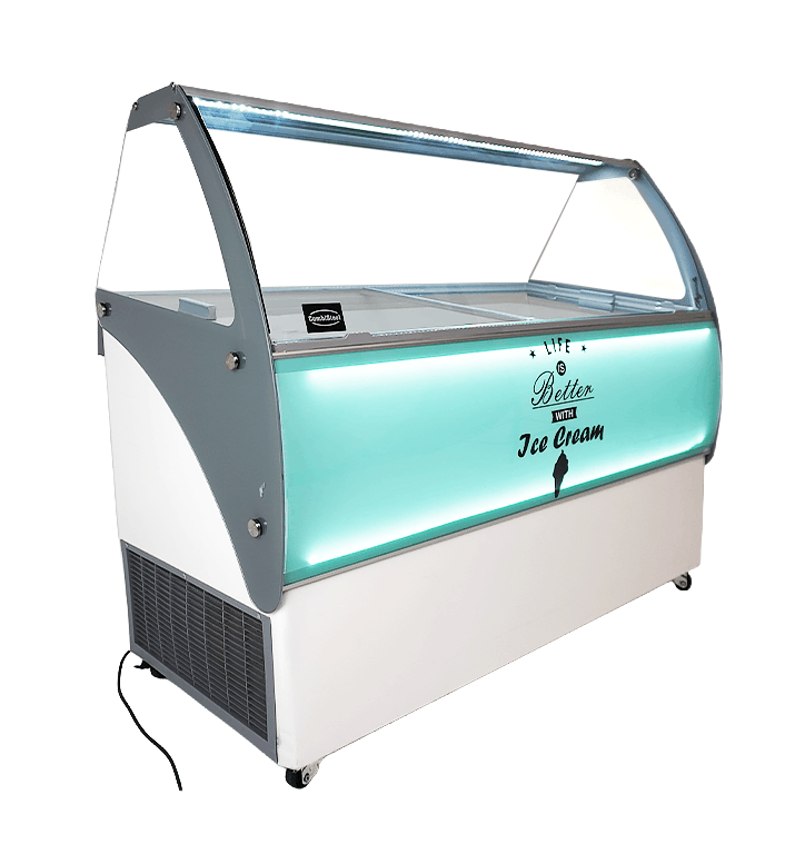 VITRINE À CREME GLACÉE CURACAO 10X5 LTR COMBISTEEL 7472.0105