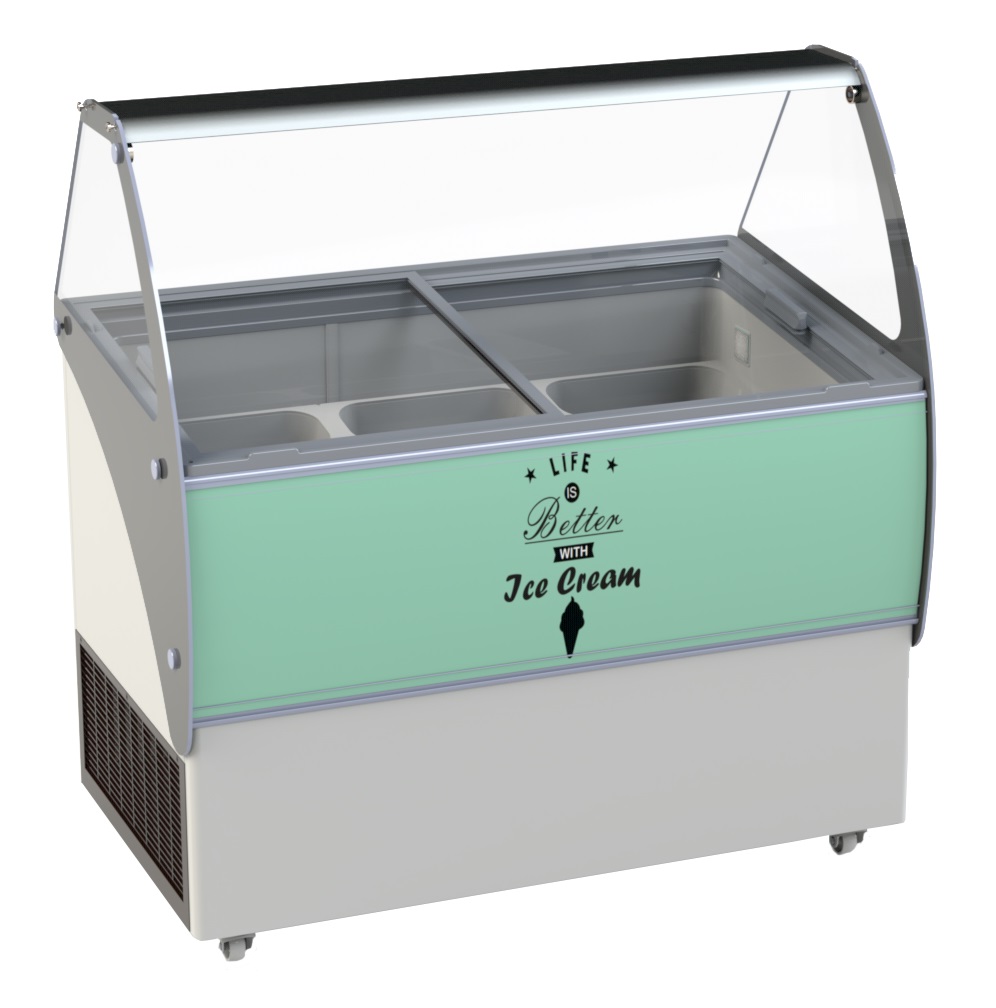 VITRINE À CREME GLACÉE MALTA 13X 5LTR COMBISTEEL 7472.0110