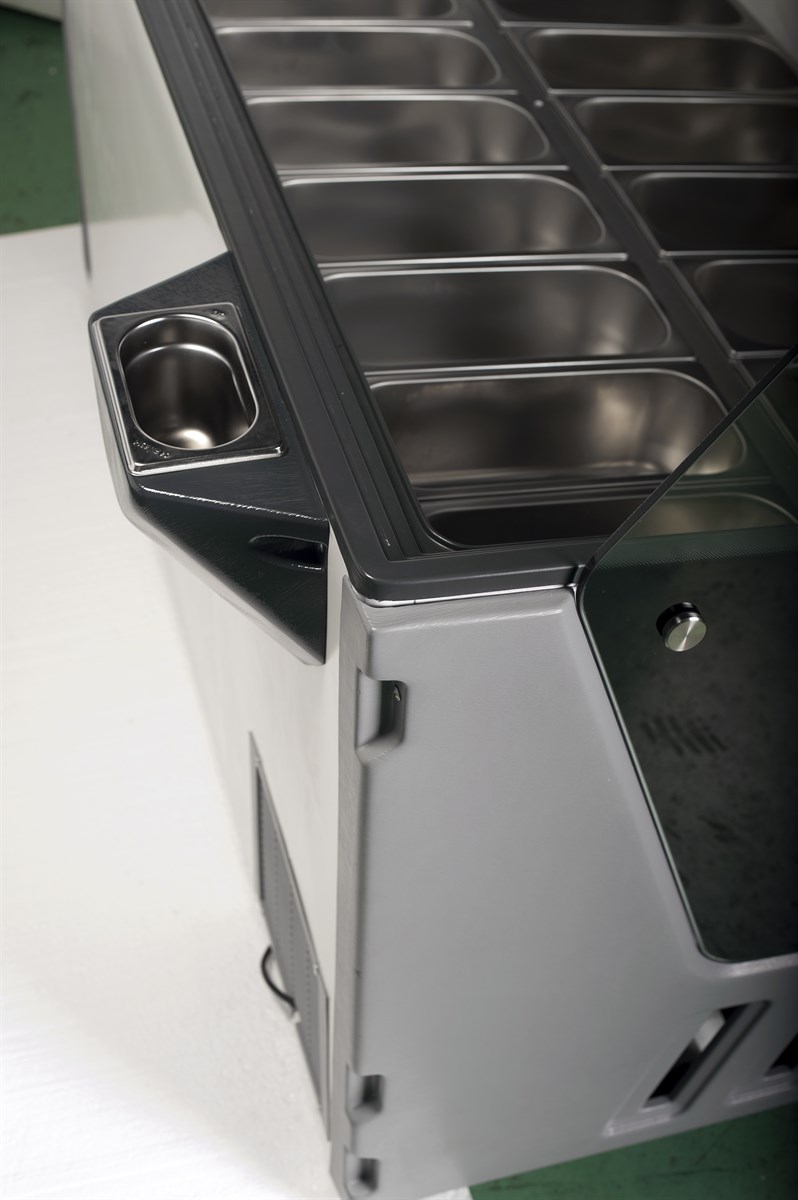 VITRINE À CREME GLACÉE HAWAI 16 5LTR  *TRANSPORT SUR DEMANDE* COMBISTEEL 7472.0115