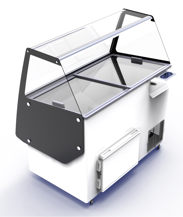 VITRINE À CREME GLACÉE IBIZA 8X5 LTR COMBISTEEL 7472.0140