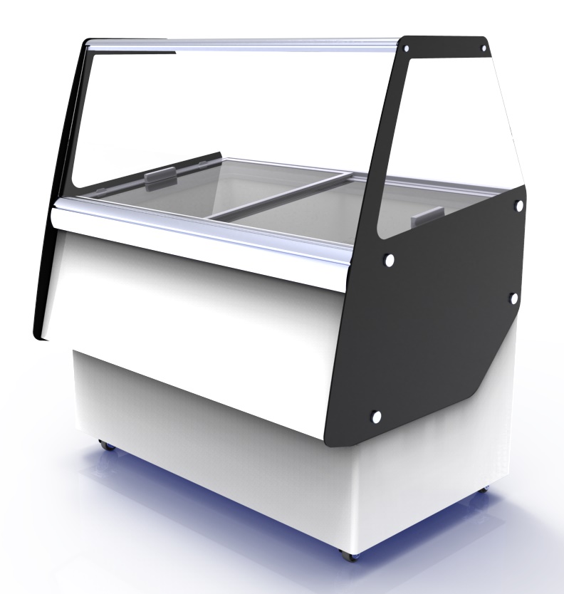 VITRINE À CREME GLACÉE IBIZA 8X5 LTR COMBISTEEL 7472.0140