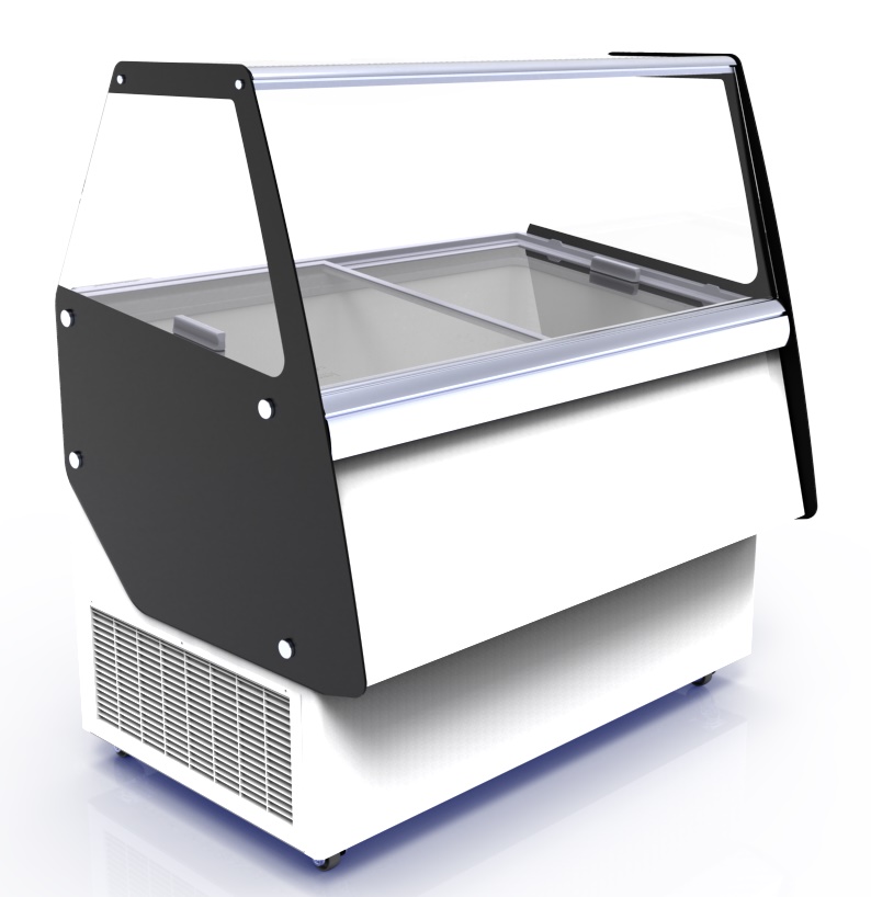 VITRINE À CREME GLACÉE CUBA 13X5 LTR COMBISTEEL 7472.0145