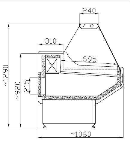 VITRINE RÉFRIGÉRÉE OWEN 2.0 COMBISTEEL 7486.0025