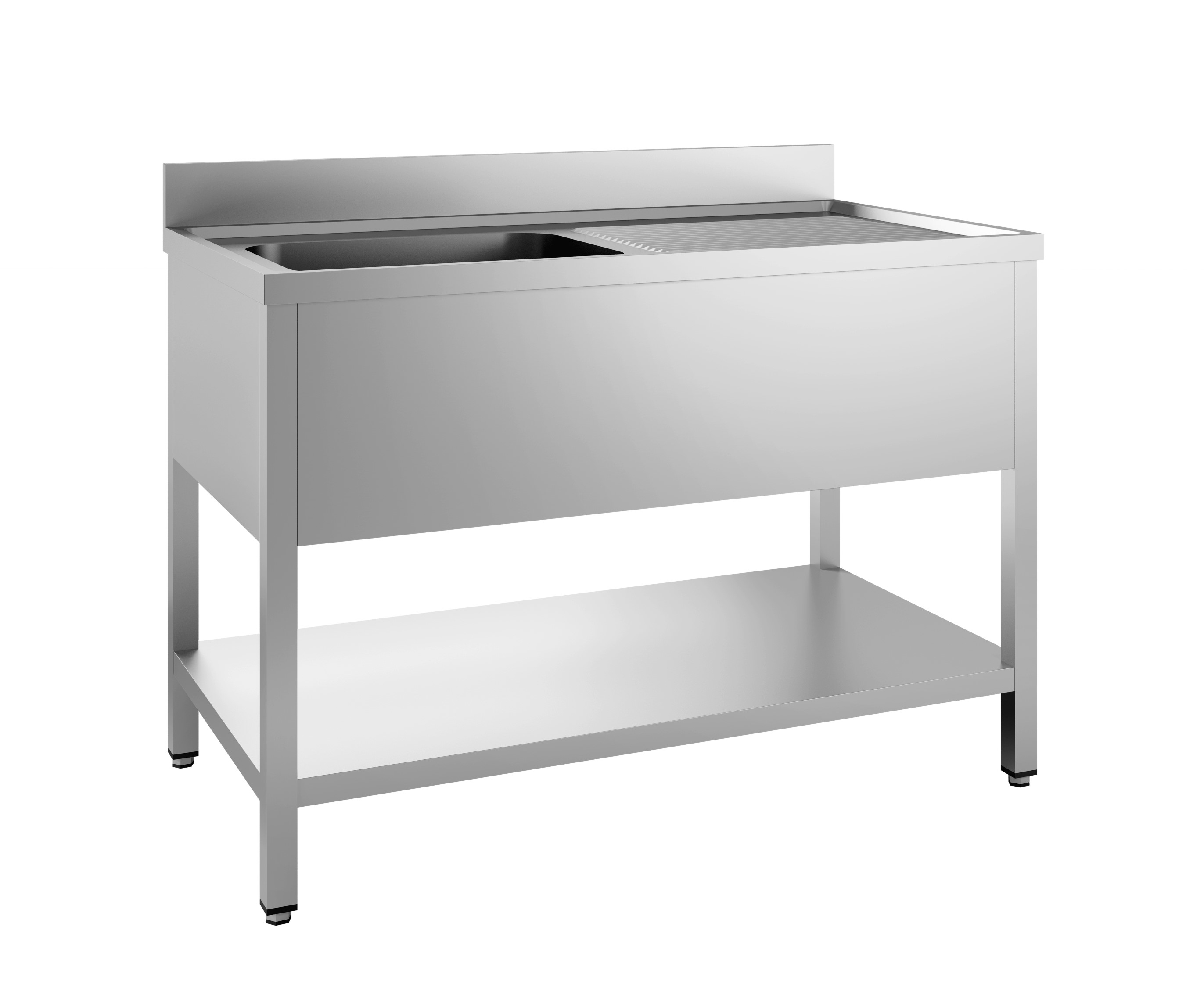700 BLOC-ÉVIER ÉTAGÈRE DÉMONTABLE 1 À GAUCHE 1200 COMBISTEEL 7452.0425