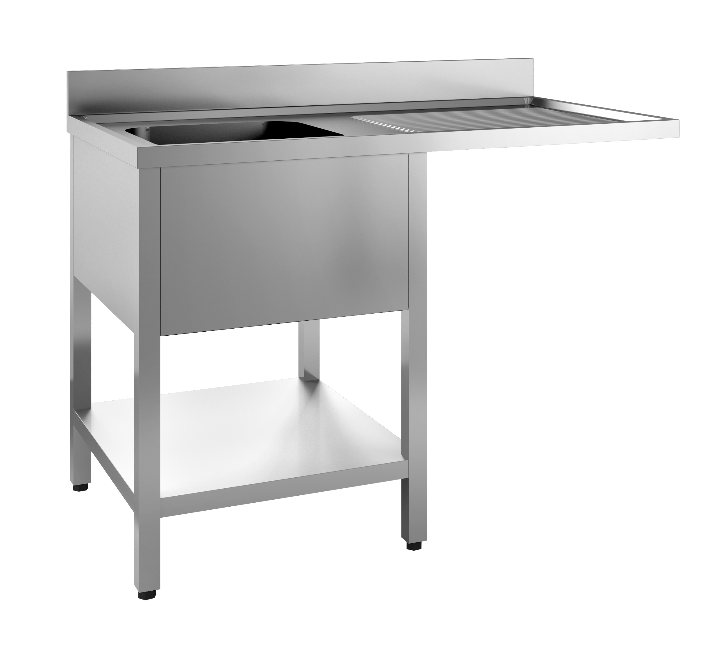 700 BLOC-ÉVIER ÉTAGÈRE LAVE-VAISSELLE DÉMONTABLE 1 À GAUCHE 1200 COMBISTEEL 7452.0465