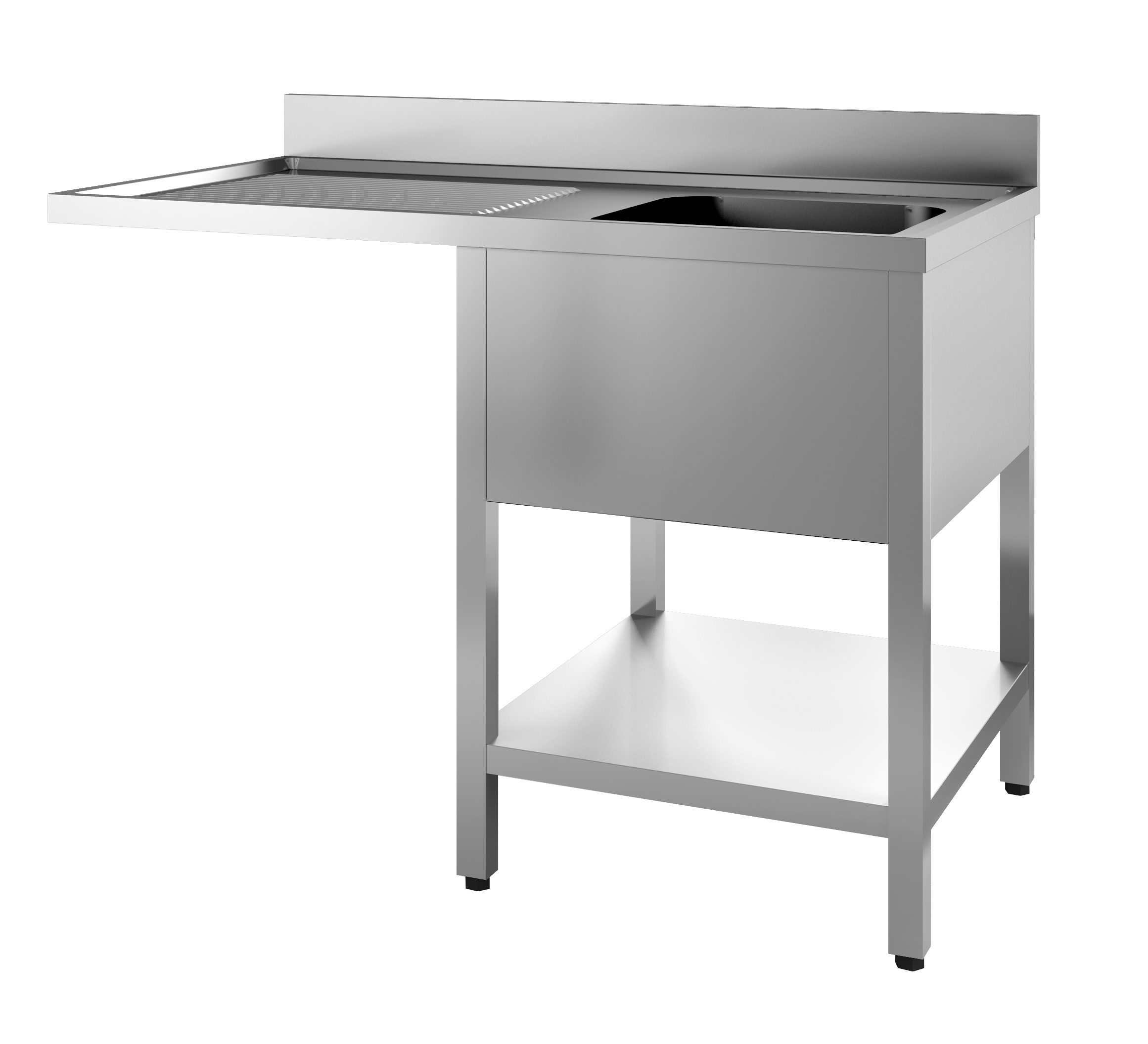 700 BLOC-ÉVIER ÉTAGÈRE LAVE-VAISSELLE DÉMONTABLE 1 À DROITE 1200 COMBISTEEL 7452.0470