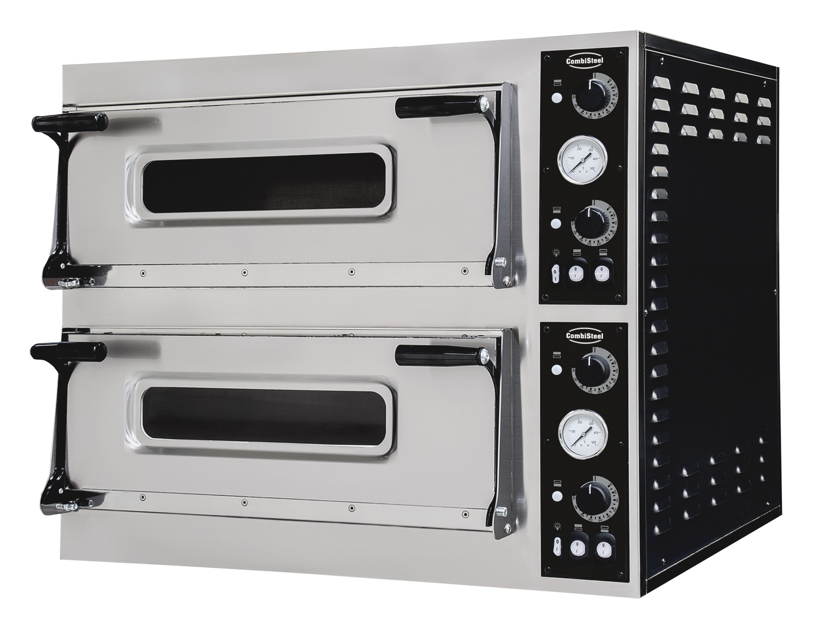 FOUR À PIZZA PLAQUES DOUBLE 2 x 4 COMBISTEEL 7485.0040