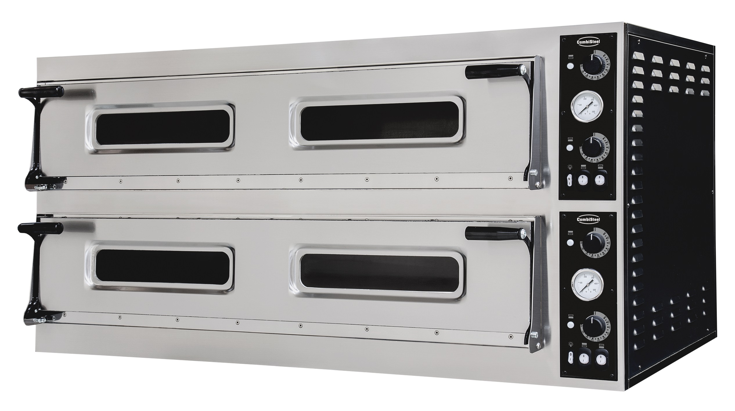 FOUR À PIZZA PLAQUES DOUBLE 2 x 6 GROS COMBISTEEL 7485.0050