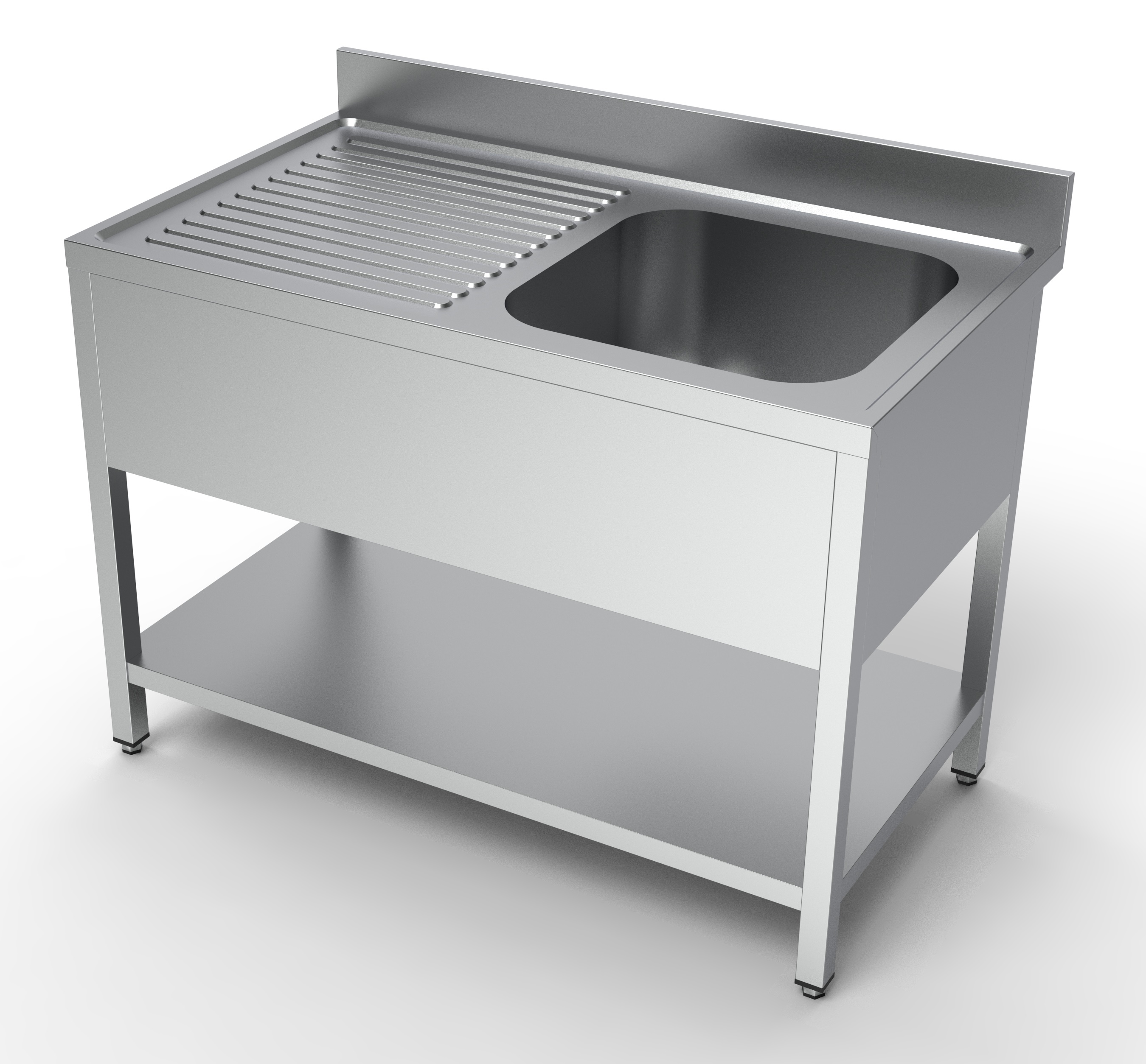 700 BLOC-ÉVIER ÉTAGÈRE 1 À DROITE 1200 COMBISTEEL 7333.0835