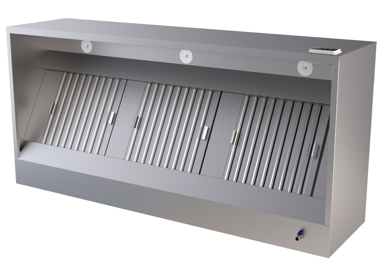 950 HOTTES MURALES MODÈLE DE BOÎTE COMPLET 1600 COMBISTEEL 7333.0770