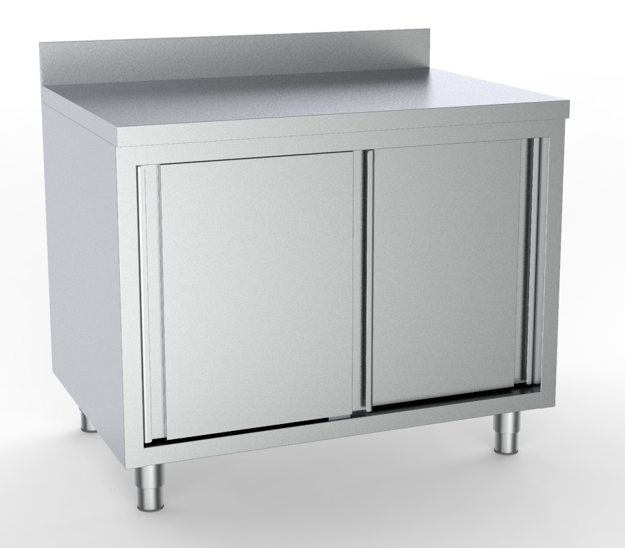 600 PLAN DE TRAVAIL PORTES COULISSTANTES BORD RELEVÉ 2000 COMBISTEEL 7333.0234