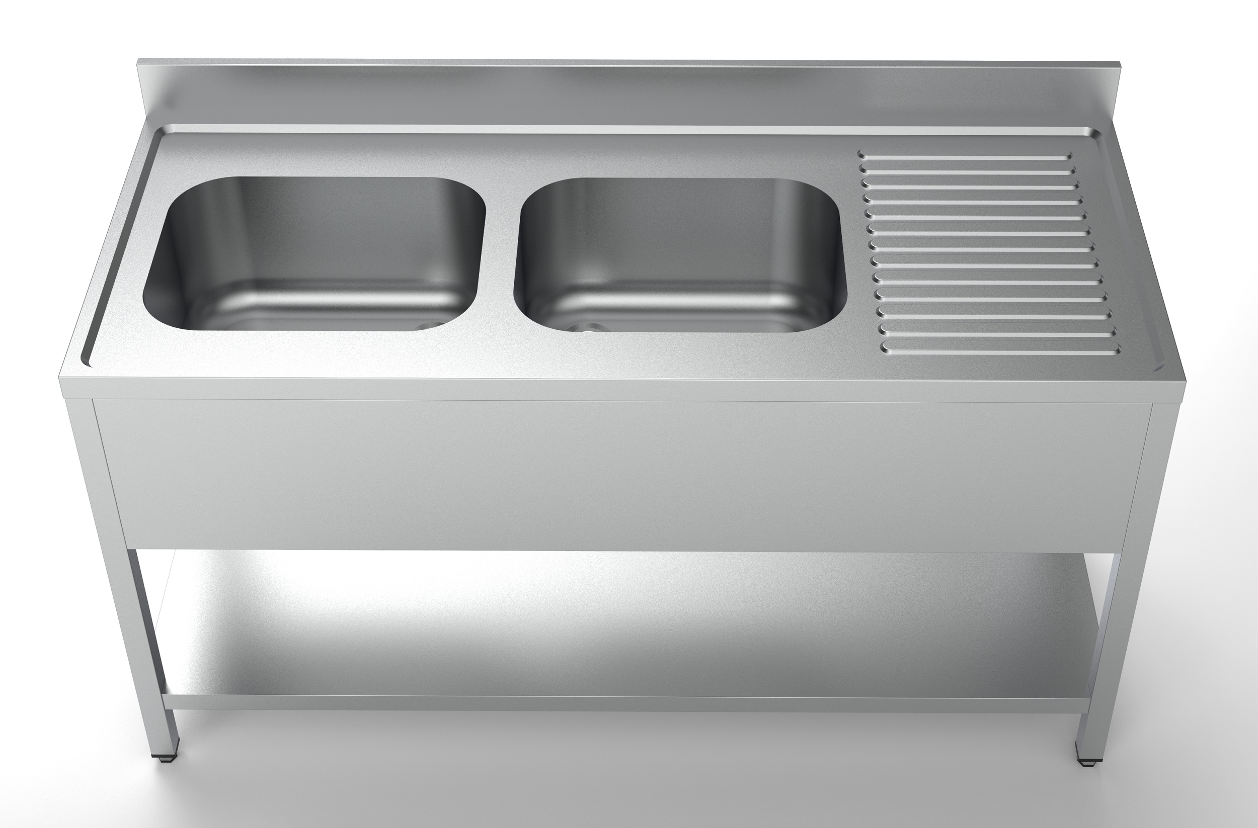 700 BLOC-ÉVIER ÉTAGÈRE 2 À GAUCHE 1600 COMBISTEEL 7333.0850