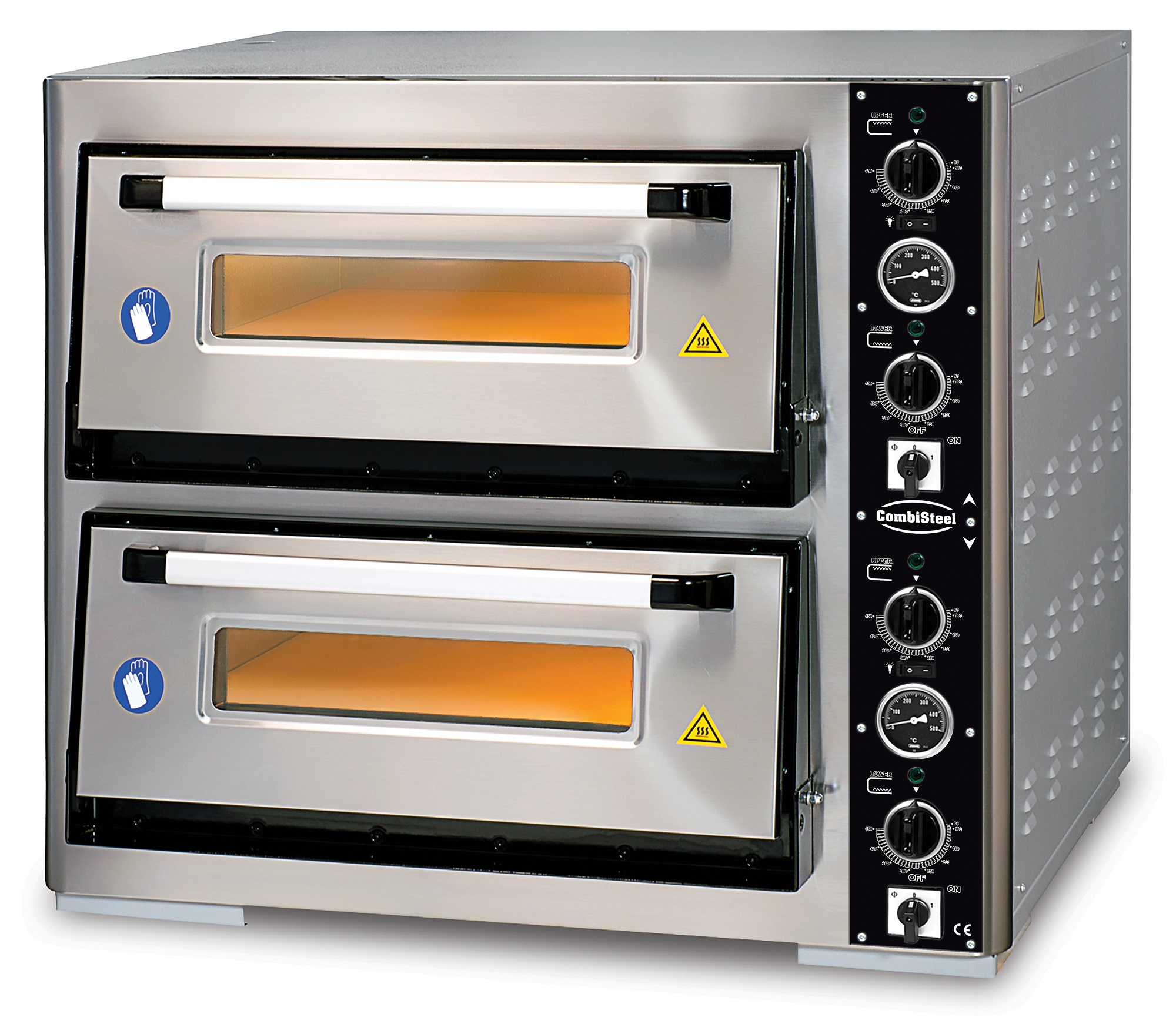 ELEC. FOUR À PIZZA DOUBLE 2 X 6 COMBISTEEL 7491.1035