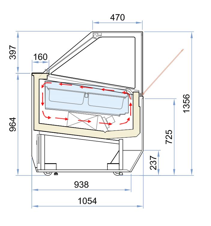 VITRINE À CREME GLACÉE MILLENIUM 16 COMBISTEEL 7295.0045