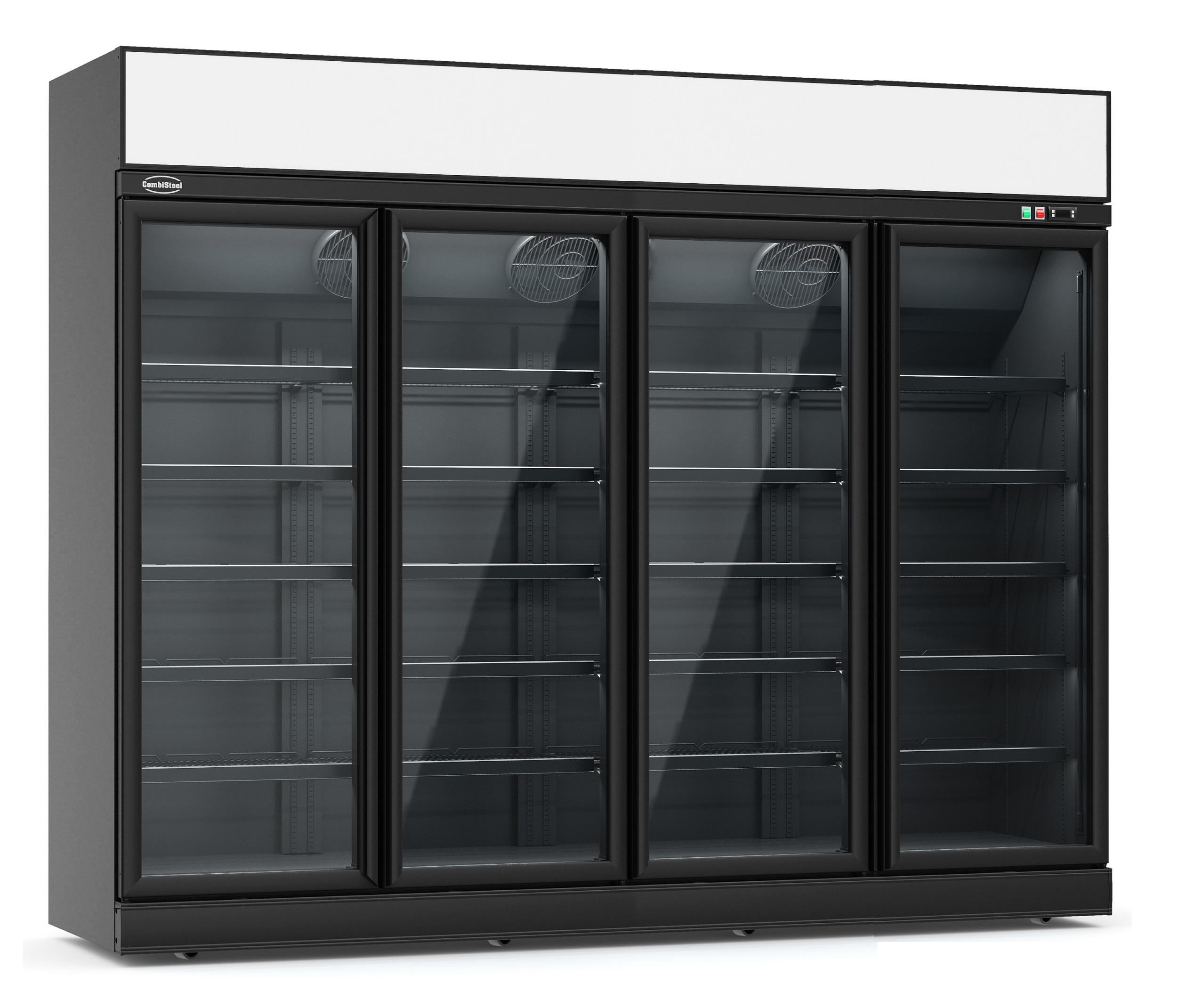 CONGÉLATEUR 4 PORTES EN VERRE NOIR INS-2060F BL  *TRANSPORT SUR DEMANDE* COMBISTEEL 7455.2445